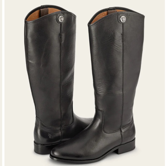 Frye Shoes - Frye Melissa Button Boot Black